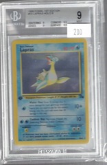 1999 Fossil 1st Edition 10 Lapras Holo R BGS 9 B